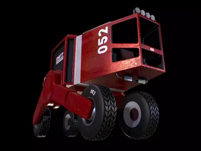 Futuristic Truck - Gest Low-poly 3D model