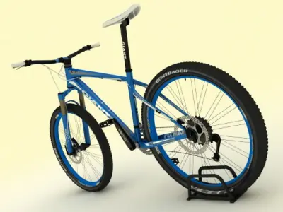 Mountain Bike Giant XTC Blue 3D model
