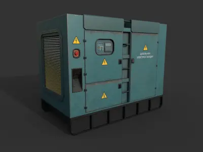 Diesel Generator New Low-poly 3D model