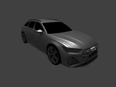 AUDI RS6 Low-poly 3D model from CGTrader