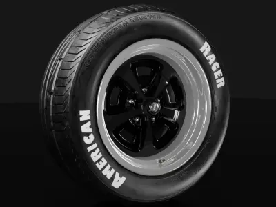 Classic sport 3 rim and tire collection 3D Model Pack