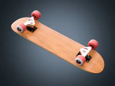 Skateboard 01 3D model
