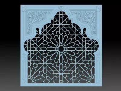 Decorative panel 3D print model