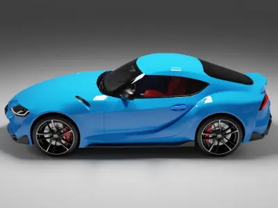 TOYOTA SUPRA MK5 BLUE 3D model