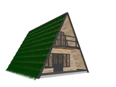 Cabin House Free low-poly 3D model