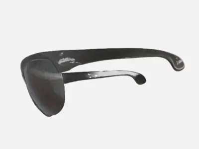 Black Sport Glasses 3D model