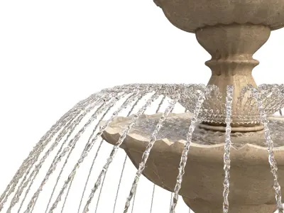 Classic Garden Fountain - Water Feature 3D model