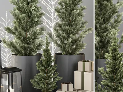 Christmas Decoration Set 3D model