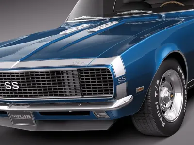 Chevrolet Camaro 1967 SS RS 3D model