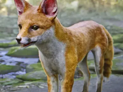 Fox Animal Low-poly 3D model buy
