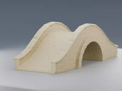 Stone Bridge 3D model