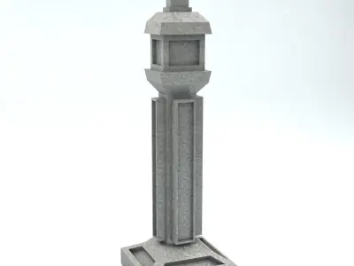 Sci Fi Shapes - Dystopia Building 3 Low-poly 3D model