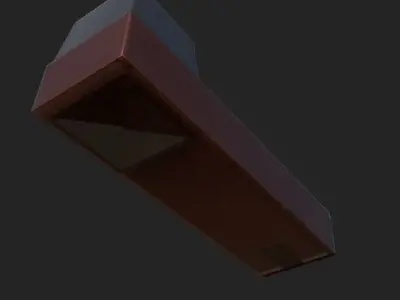 Metal Atache Low-poly 3D model