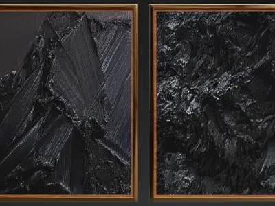 Black Paintings Low-poly 3D model
