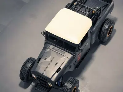 Aggressive Custom Black Toyota Off-Road Truck 3D model