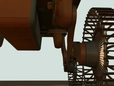 Mobile platform selfelevating vehicle 3D model