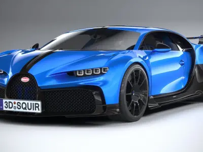 Bugatti Chiron Pur Sport 2021 3D model