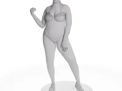 RBK Cardio B Bodysuin Mannequin 3D model