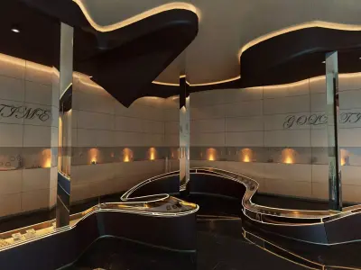 Watch Store interior with hand model included 3D model