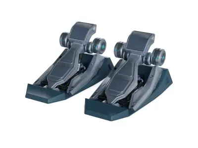 Racing Pedals 3D model purchase