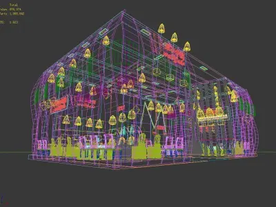 Exhibition - Area - 15X9-3DMAX2009-03 3D model