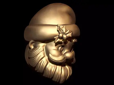 Santa Claus Face 3D print model