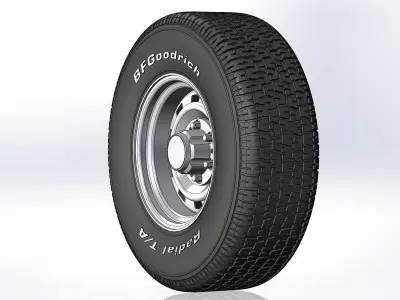 Wheel for scale model of Chevy truck 10 windows 3D print model