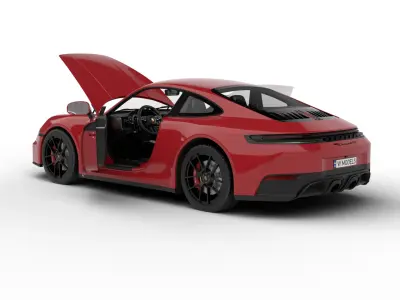 Porsche 911 Carrera 4GTS 2025 HQ 3d model 3D model
