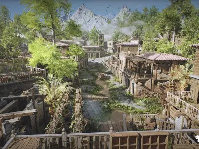 Adventure Island Environment  Low-poly 3D model