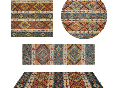 4 in 1 Rug Collection No 25 Low-poly 3D model