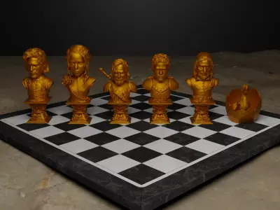 Game Of Thrones Chess Set GOT Character Chess Pieces  3D print model