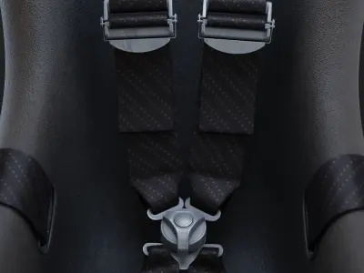 Vintage Porsche 935 78 seat 3D model