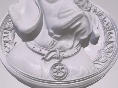 Beagle 3 basrelief for 3D printing 3D print model