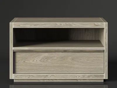 RH BEZIER 36in OPEN NIGHTSTAND 3D model