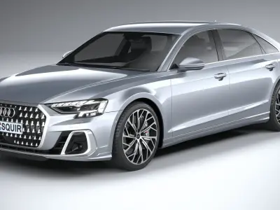 Audi A8L 2022 3D model