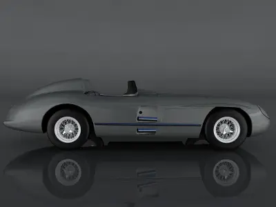 Mercedes-Benz 300 SLR Low-poly 3D model