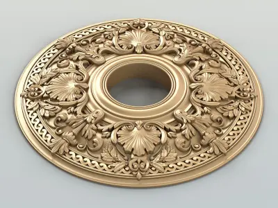 Round rosette 024 3D model