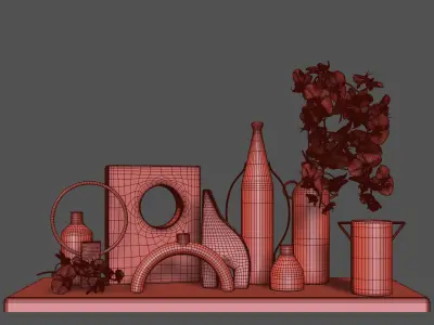 Decoration set 19 by West Elm 3D model