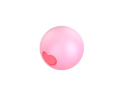Heart Ball 3D model