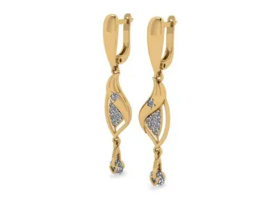 Gold Bali - Earring 3D print model