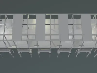Structure under construction 3D model