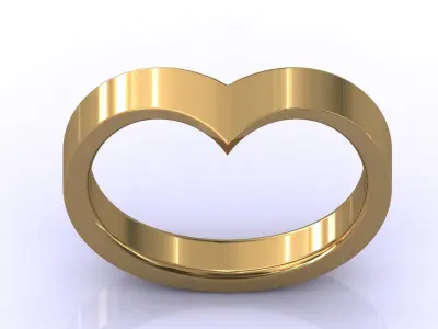 STL 3DM Print Ready Women Diamond Ring Lightweight Printable  3D print model 183