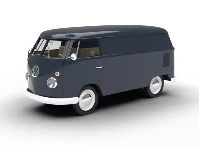 Volkswagen T1 Panel Van 1950 3d model 3D model