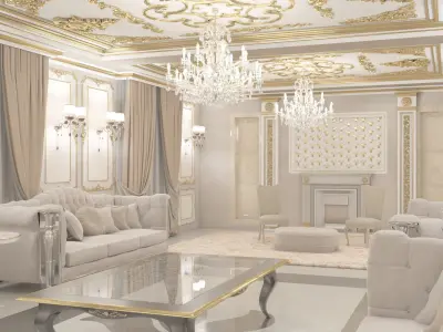 Classic Villa Reception 3D model