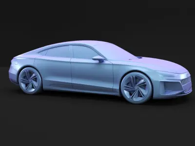 German sport sedan 3D model