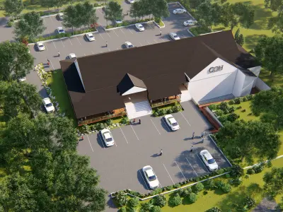 Church Building redesign and render in lumion 8 3D model