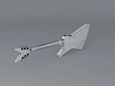 H R Giger Steve Stevens Atomic Playboysguitar Free 3D model