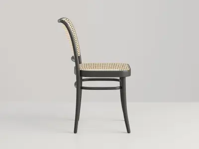 Chair Rattan Black 3D model