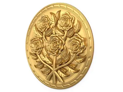 Classic decor ornament v-3D model 72 3D model