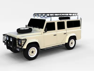 Land Rover Defender 110 Station Wagon rev 3D model